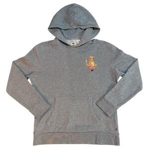 Rare Levis x Pokemon Red Label Charmander Hoodie Unisex Sweatshirt Size M Grey